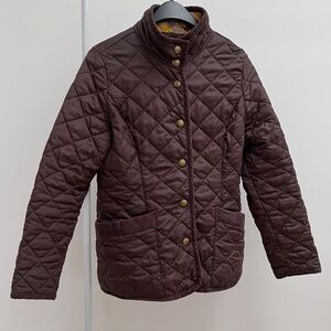 Tom Joule Clothing Joules brown diamond quilted jacket 10 corduroy barn chore